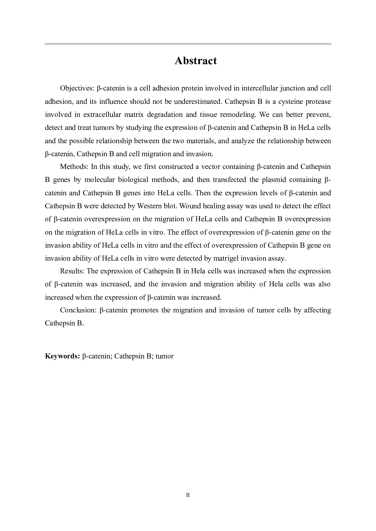 &beta;-catenin通过调控Cathepsin B影响肿瘤迁移和侵袭的研究-14548字.docx 第2页