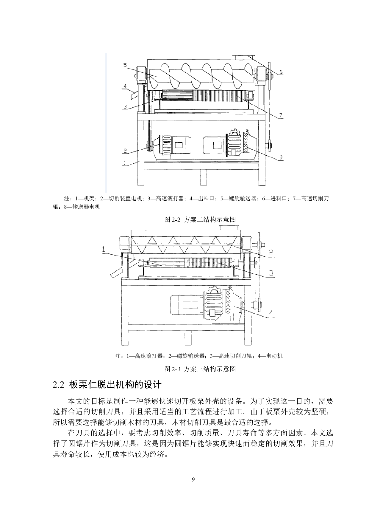 栗仁脱出机械设计-11533字.docx 第9页