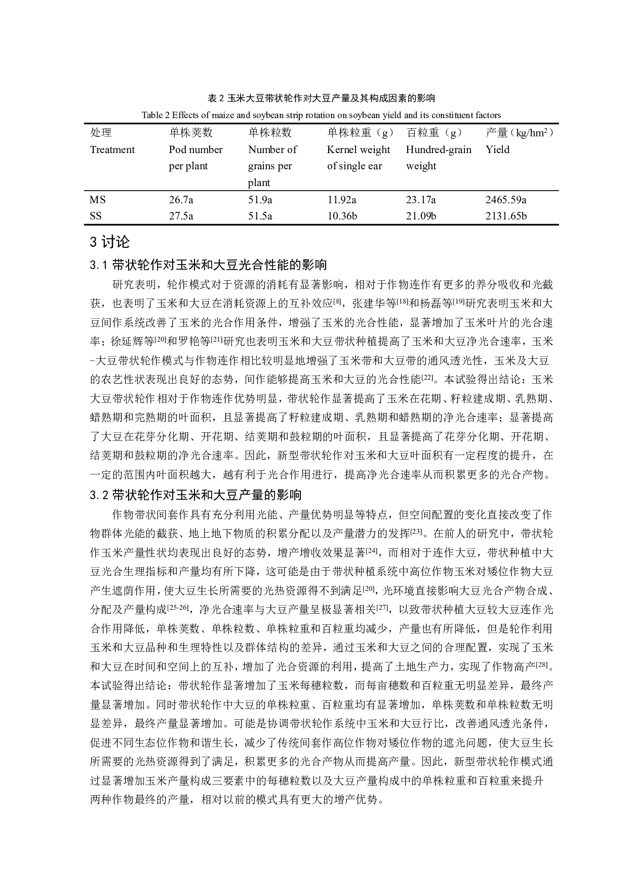 玉米大豆带状轮作对两者光合性能和产量的影响-7563字.pdf 第8页