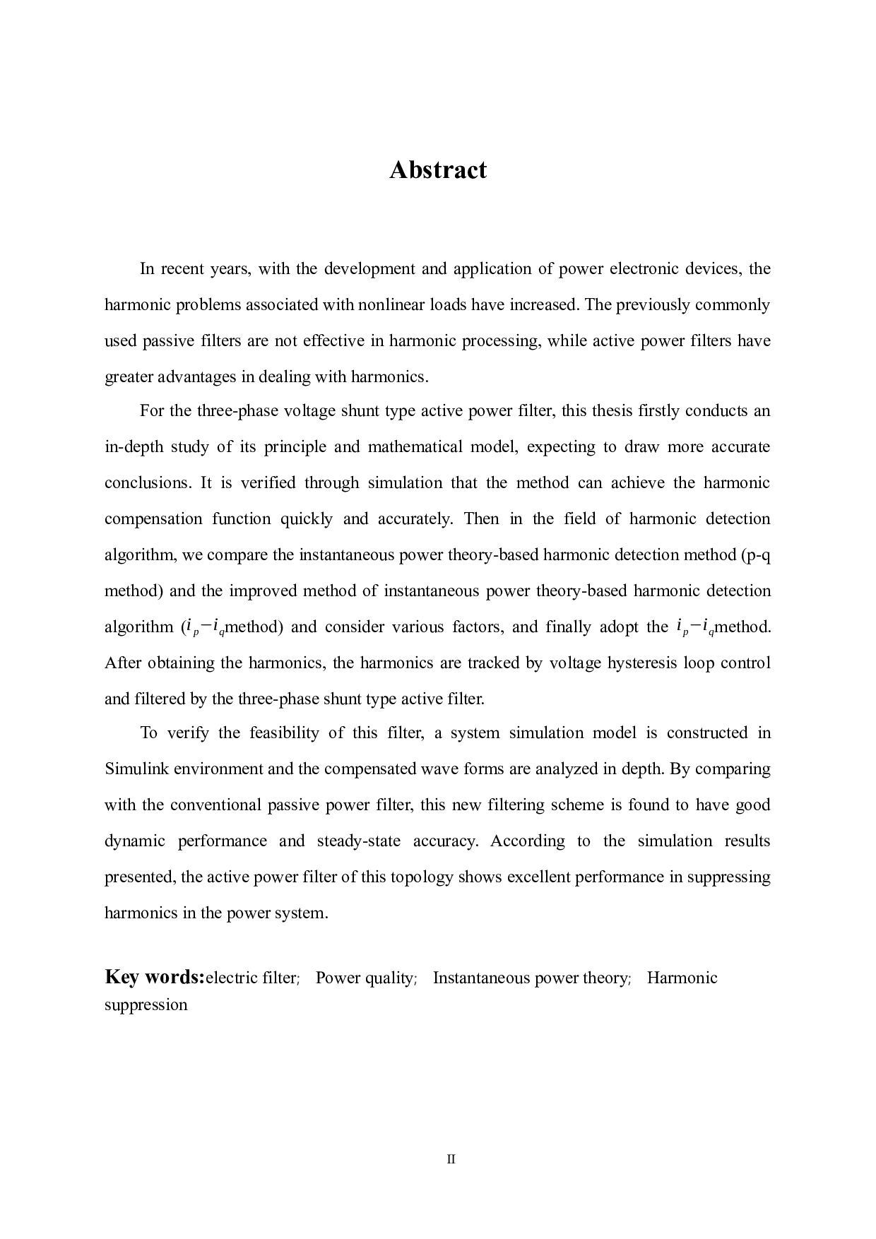 三相并联型有源电力滤波器的设计与仿真-17420字.docx 第2页