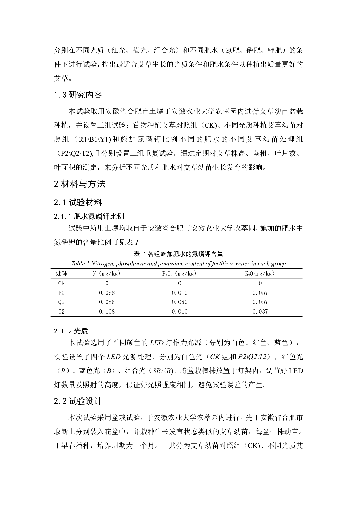 不同光质和肥水对艾草幼苗生长发育的影响-4712字.pdf 第3页
