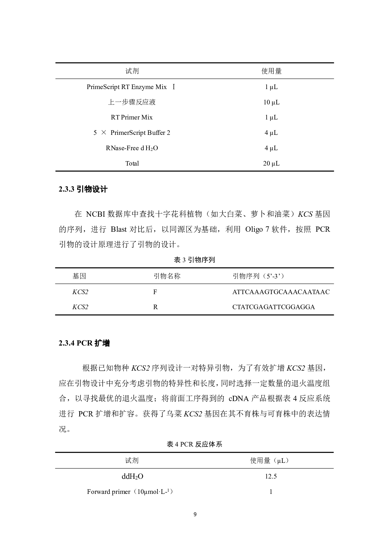 乌菜KCS2基因的克隆与生物信息学分析-12872字.pdf 第8页