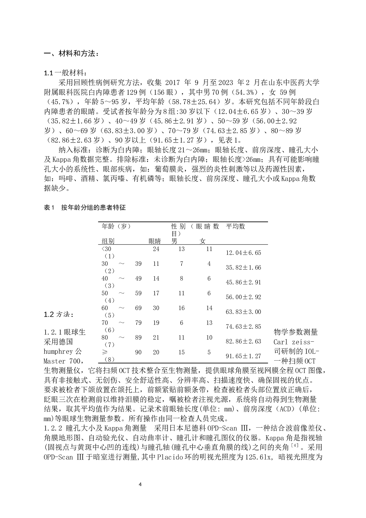 不同年龄段白内障患者瞳孔大小差异性研究-8605字.docx 第5页