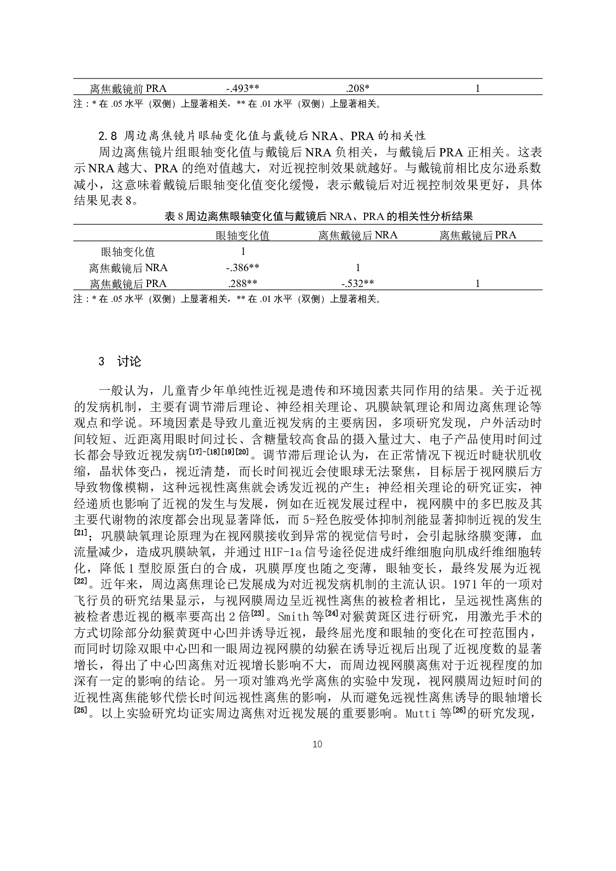 周边离焦镜片控制儿童近视的疗效观察-10375字.docx 第10页