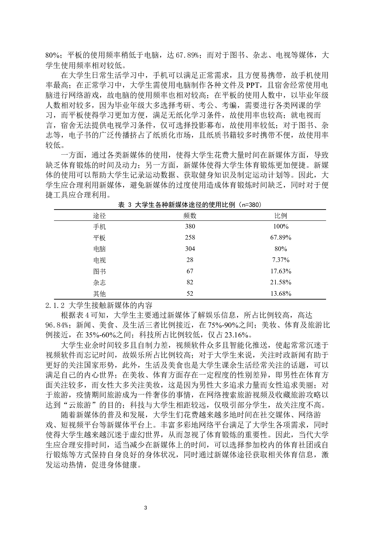 新媒体对山东中医药大学生体育锻炼行为影响的调查研究-11660字.docx 第6页