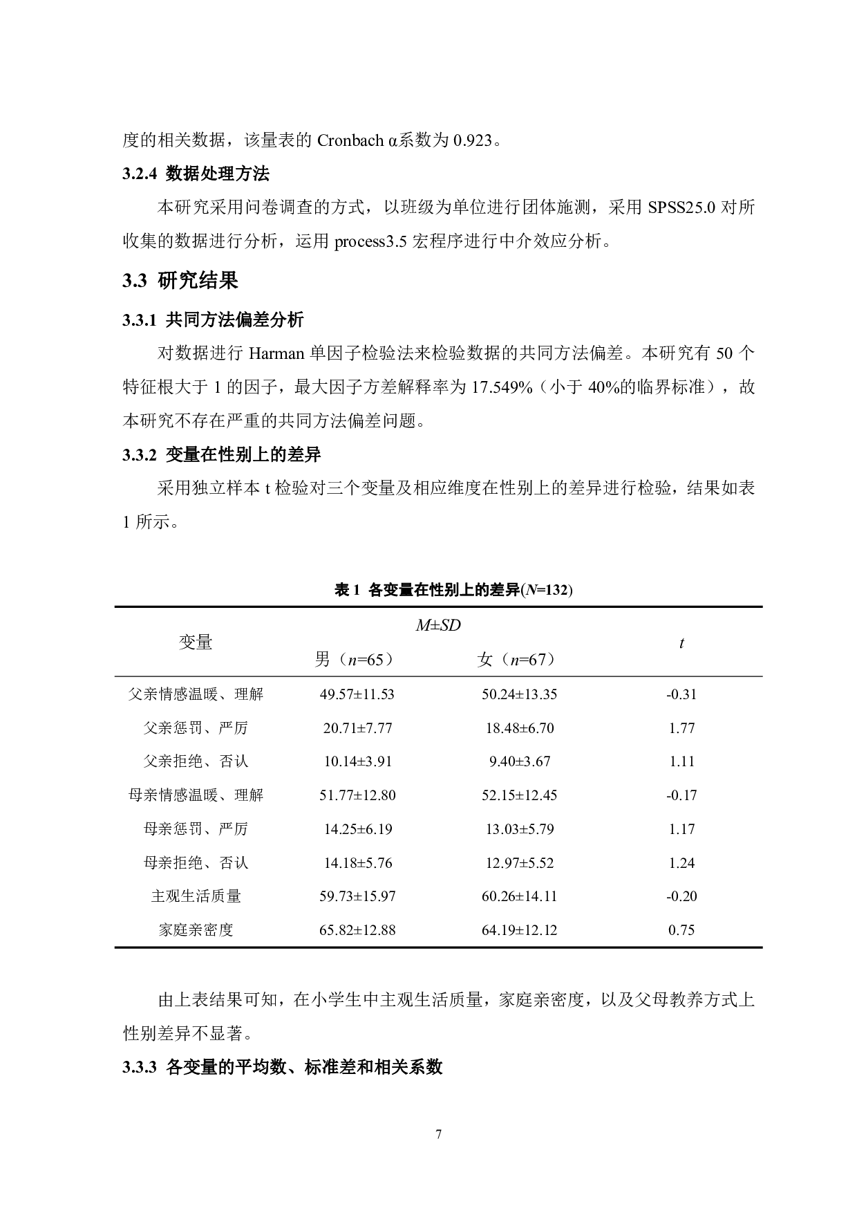 小学生父母教养方式与主观生活质量的关系：以家庭亲密度为中介-13176字.pdf 第8页