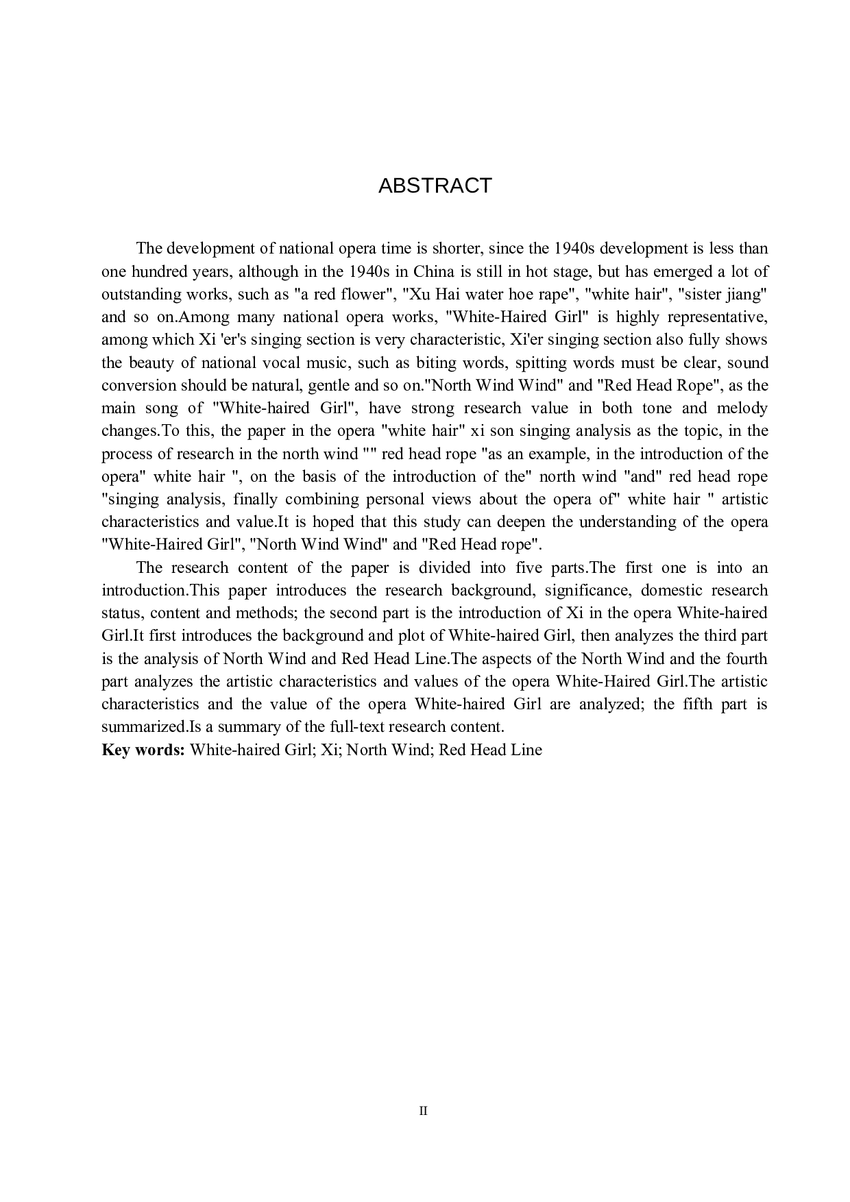 歌剧《白毛女》中喜儿的唱段分析&mdash;&mdash;以《北风吹》《扎红头绳》为例-15184字.doc 第2页