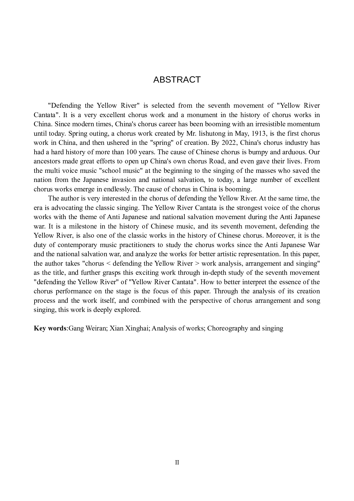 合唱《保卫黄河》作品分析及编排演唱-15926字.docx 第2页