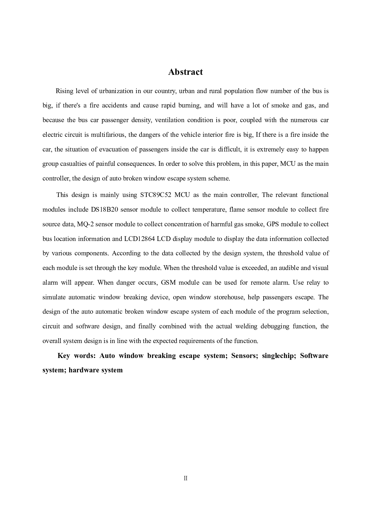 汽车自动破窗逃生系统的研发-17739字.pdf 第2页