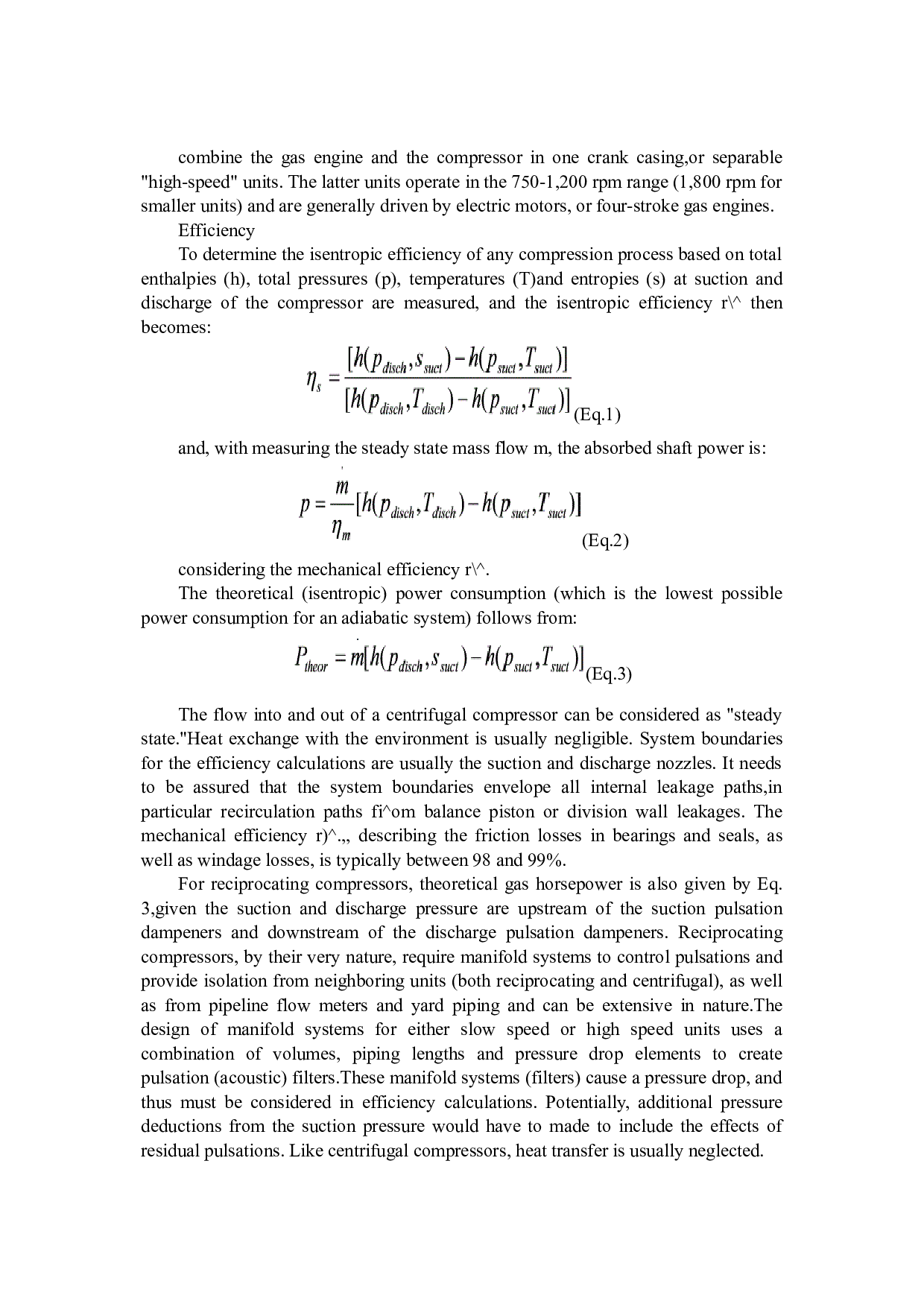 离心式和往复式压缩机的工作效率特性-6271字.doc 第1页