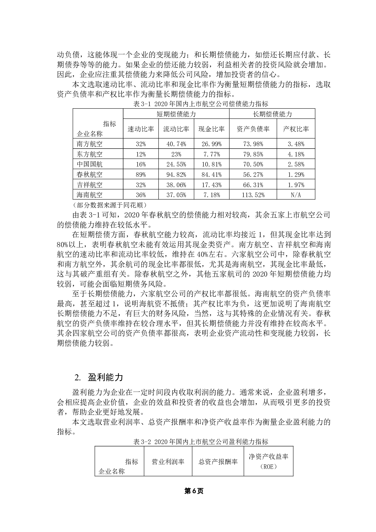 新冠疫情对航空运输业财务绩效的影响&mdash;&mdash;以中国南方航空集团为例-14888字.docx 第10页