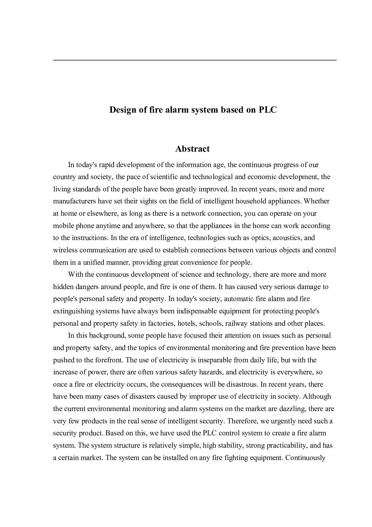 基于PLC的火灾报警系统设计-14018字.pdf 第2页
