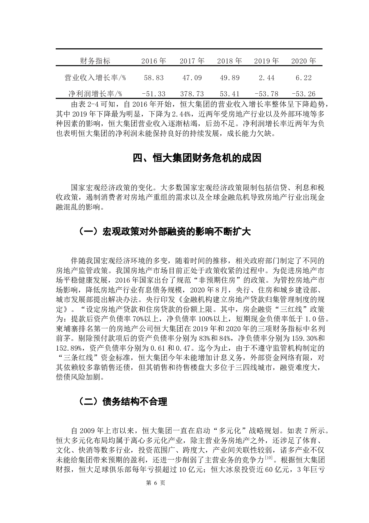 企业财务危机的案例分析&mdash;&mdash;以恒大集团为例-11014字.docx 第10页