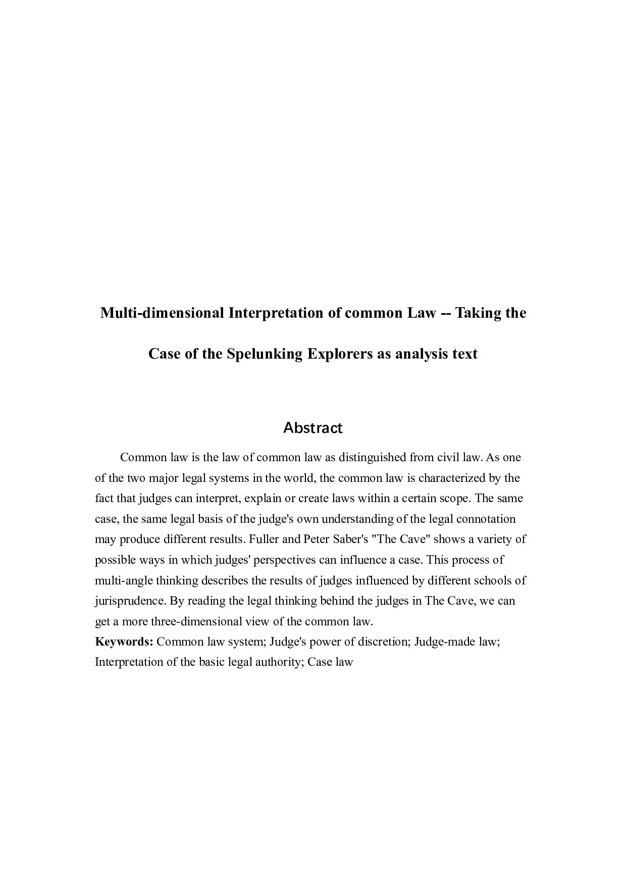 对普通法的多维解读&mdash;以洞穴奇案.pdf-12286字.docx 第3页