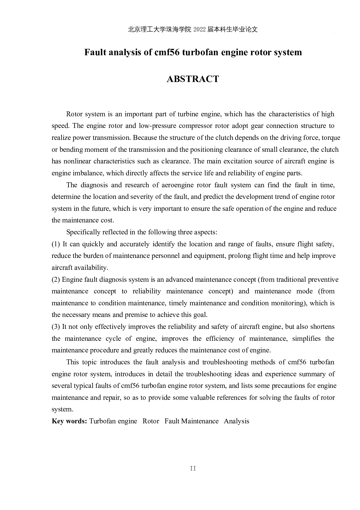 CMF56涡扇发动机转子系统故障分析-11052字.docx 第2页