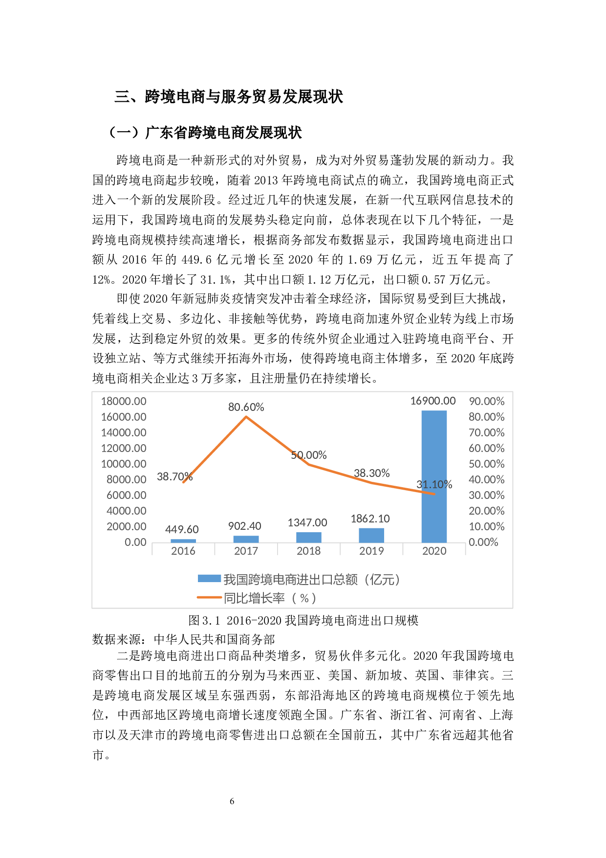 跨境电商对服务贸易竞争力的影响及对策研究--以广东省为例-16735字.docx 第10页