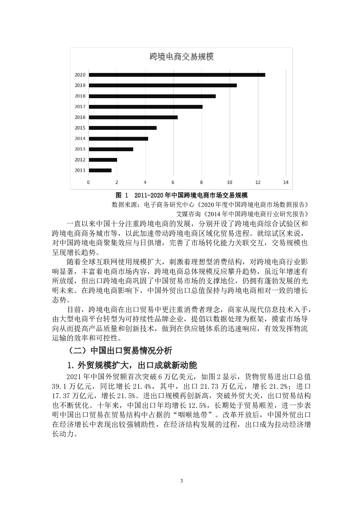 跨境电商发展对中国出口贸易的影响研究-14195字.doc 第7页