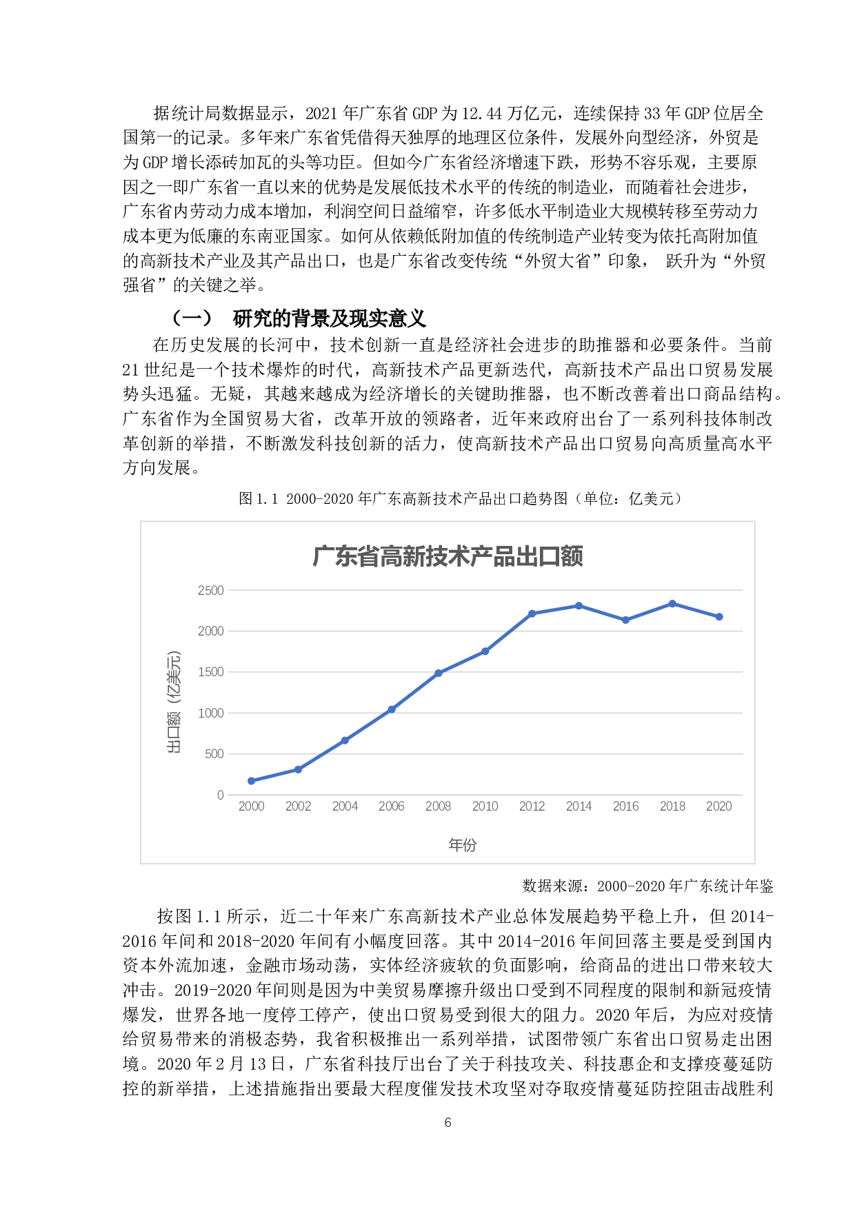 技术创新对广东高新技术产品出口贸易的影响效应研究-14282字.docx 第4页