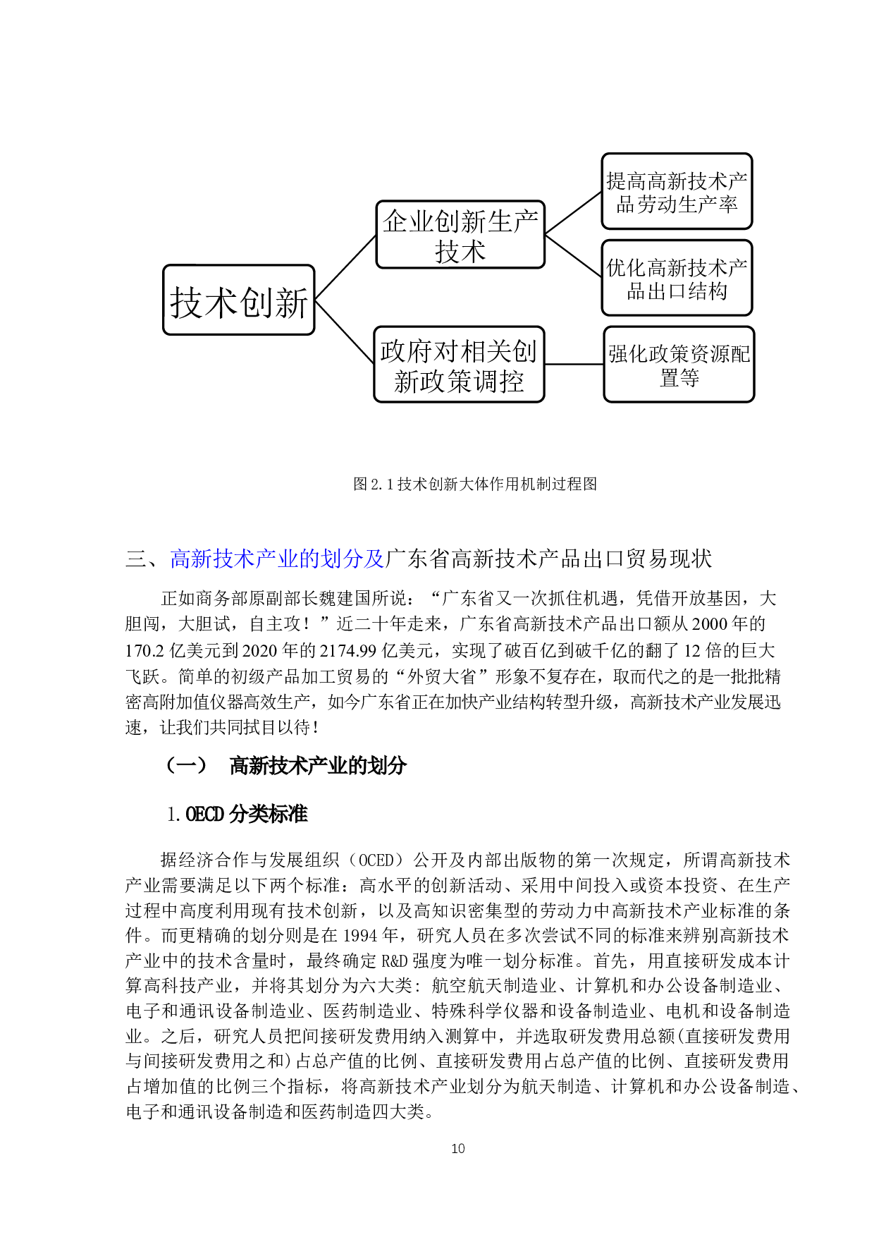 技术创新对广东高新技术产品出口贸易的影响效应研究-14282字.docx 第8页