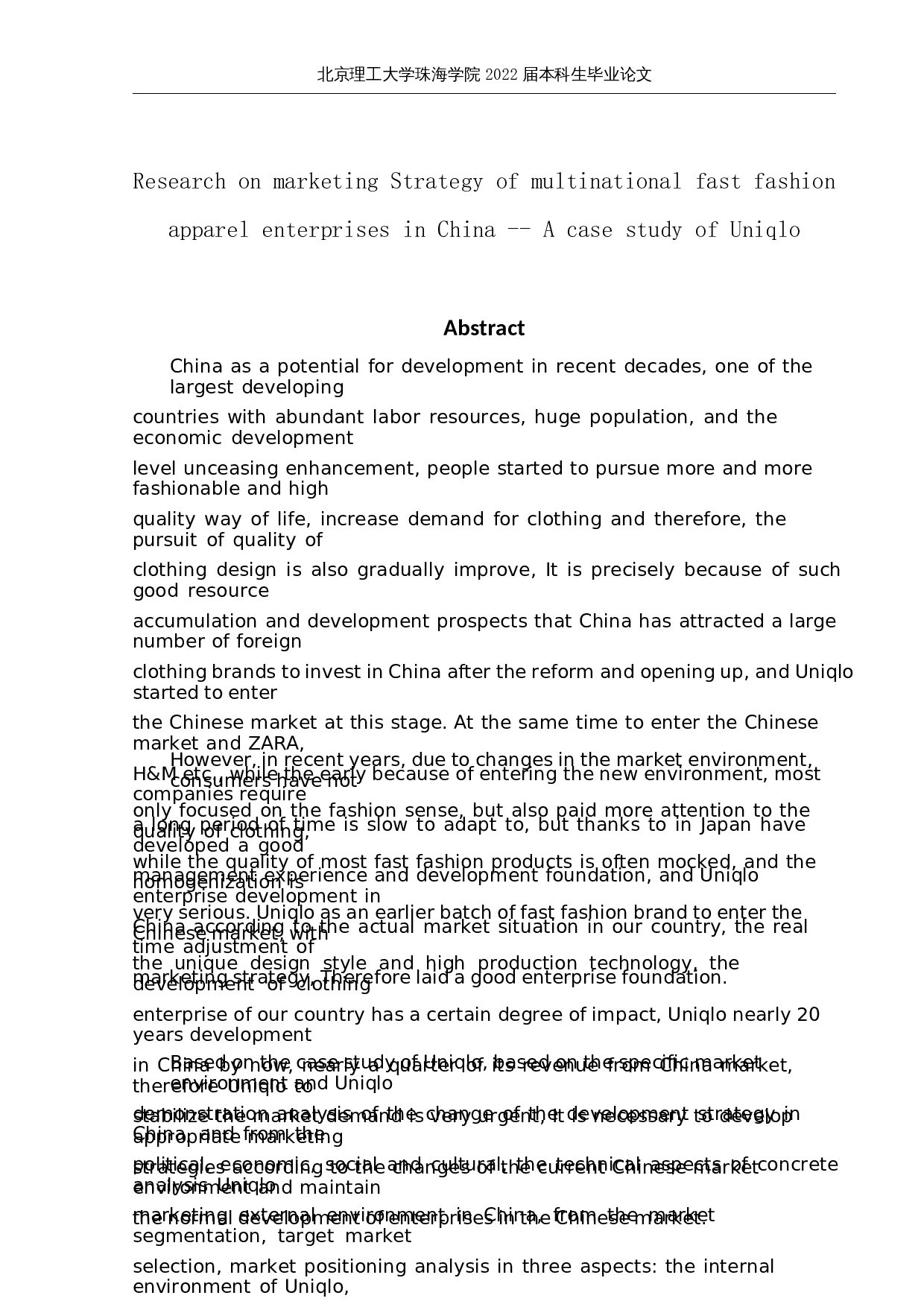 在华跨国快时尚服装企业的营销策略研究&mdash;&mdash;以优衣库为例-19895字.docx 第2页