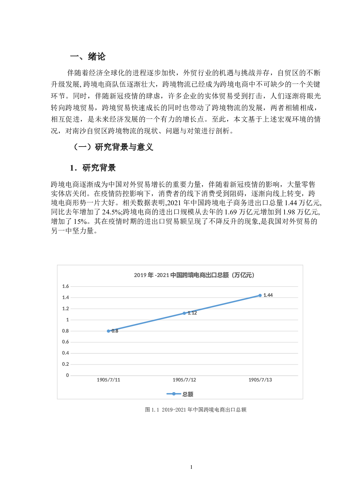 南沙自贸区跨境物流的现状、问题与对策研究-15043字.docx 第5页