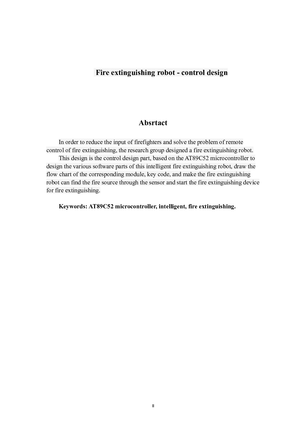 灭火机器人&mdash;&mdash;控制设计-10197字.doc 第2页