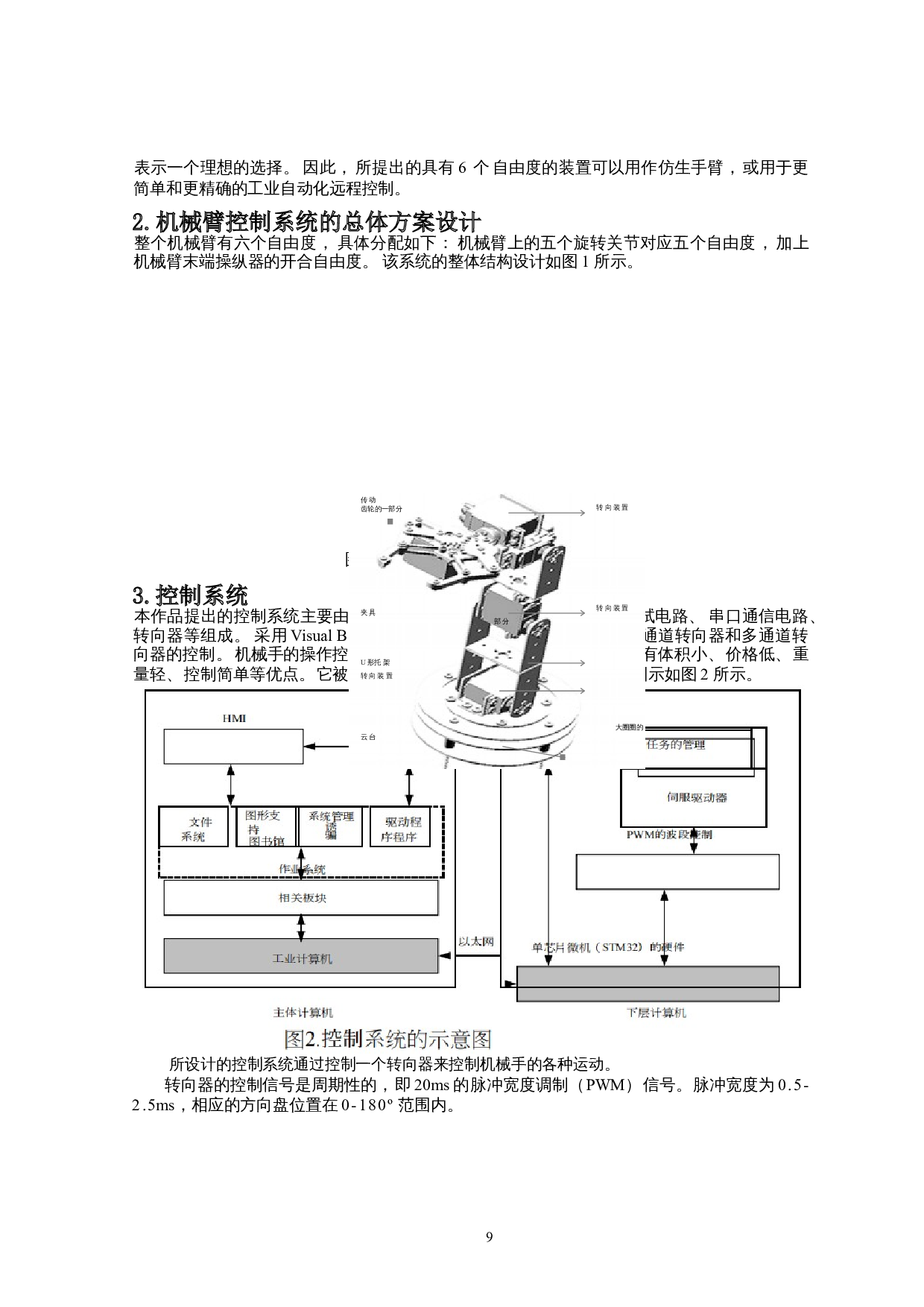 六自由度操纵器系统的设计-3178字.doc 第7页