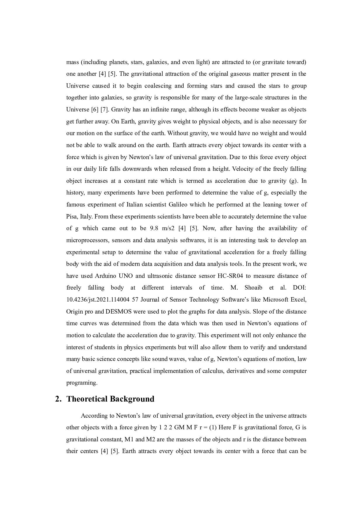 利用Arduino和超声波传感器测量重力加速度-6607字.docx 第2页