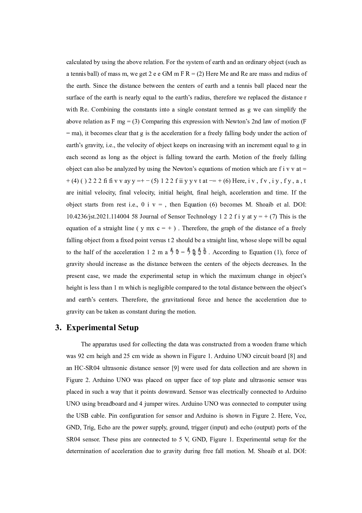 利用Arduino和超声波传感器测量重力加速度-6607字.docx 第3页