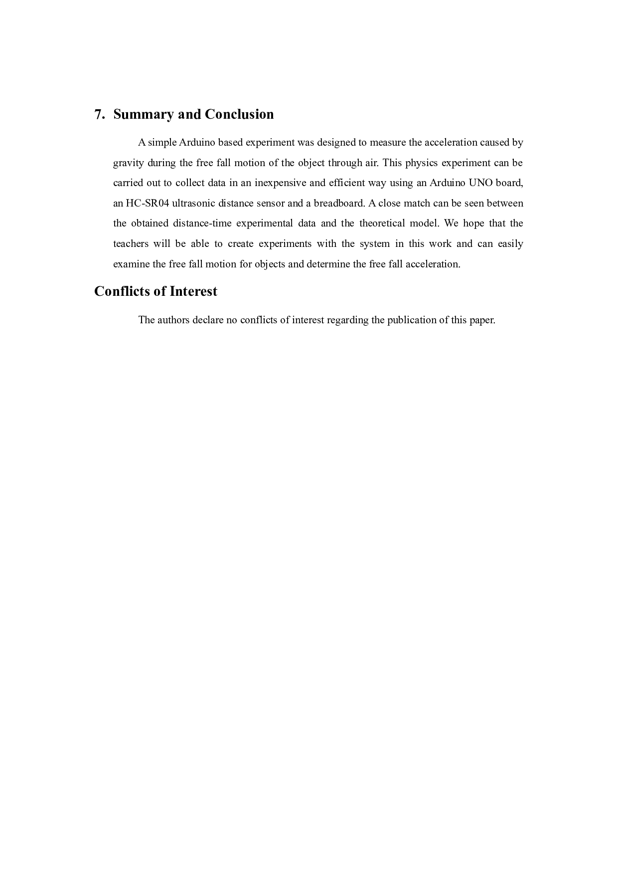 利用Arduino和超声波传感器测量重力加速度-6607字.docx 第7页