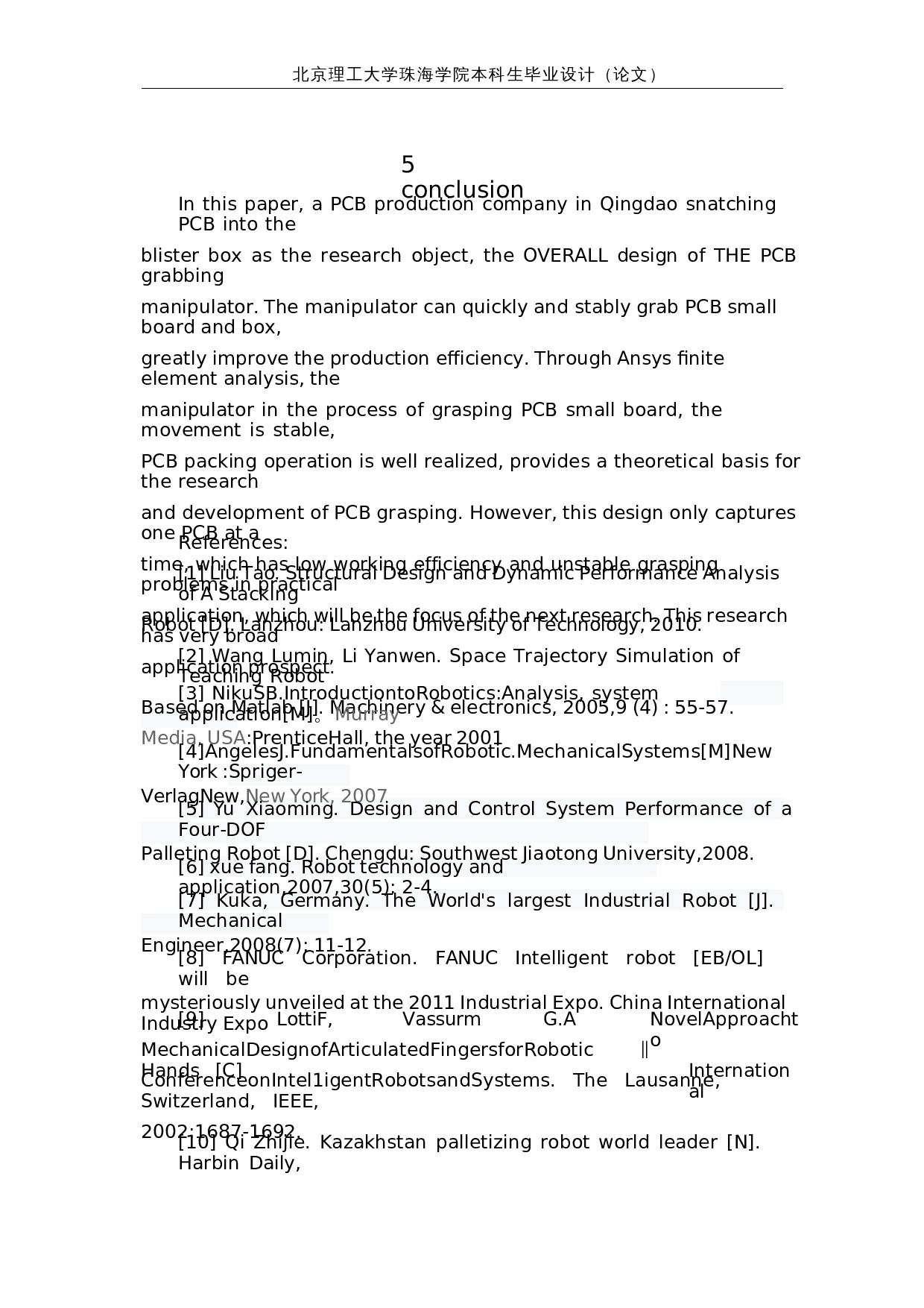 印刷电路板抓取机械手的设计-6105字.docx 第9页