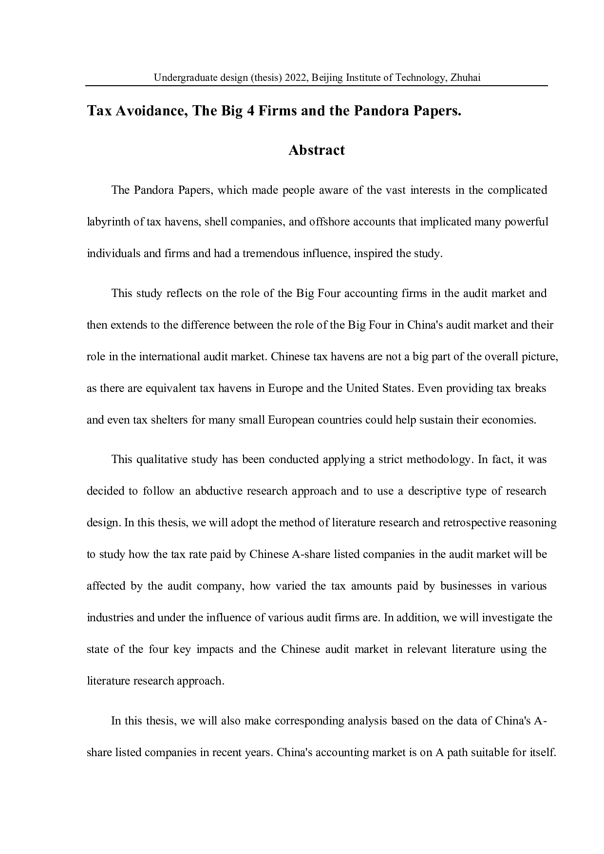 避税四大公司和潘多拉文件-10759字.docx 第1页