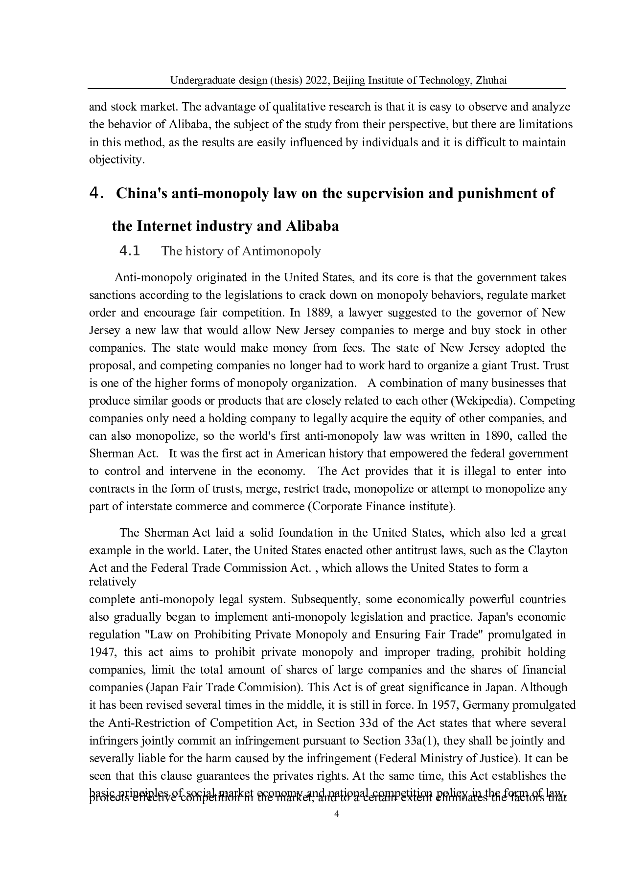 中国的反垄断法对中国互联网产业和系统经济发展的影响&mdash;&mdash;以阿里巴巴为例-14621字.docx 第7页
