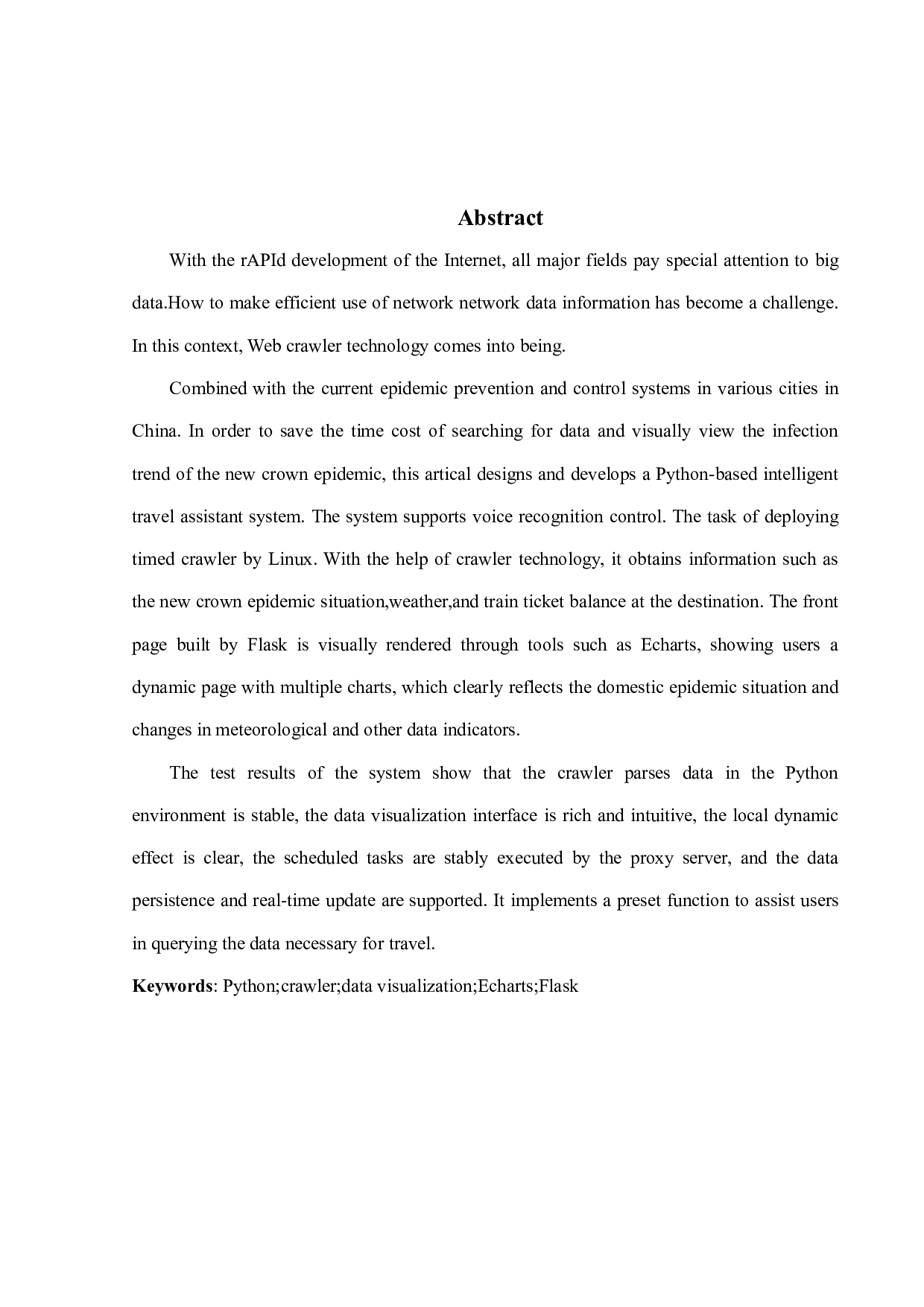 基于Python爬虫的多功能数据处理助手的设计与实现-17757字.pdf 第2页