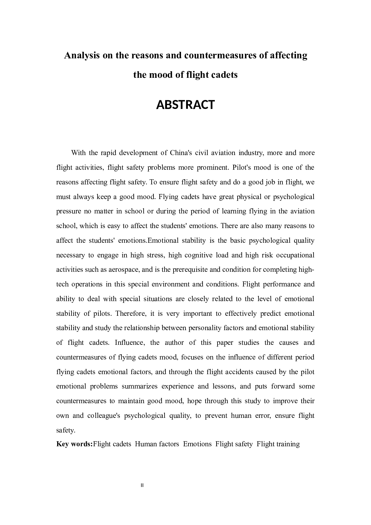 影响飞行学员情绪的原因及对策分析-11434字.docx 第2页