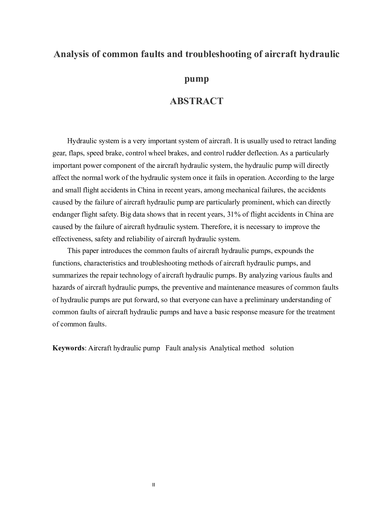 飞机液压泵常见故障与排除方法分析-9814字.docx 第2页