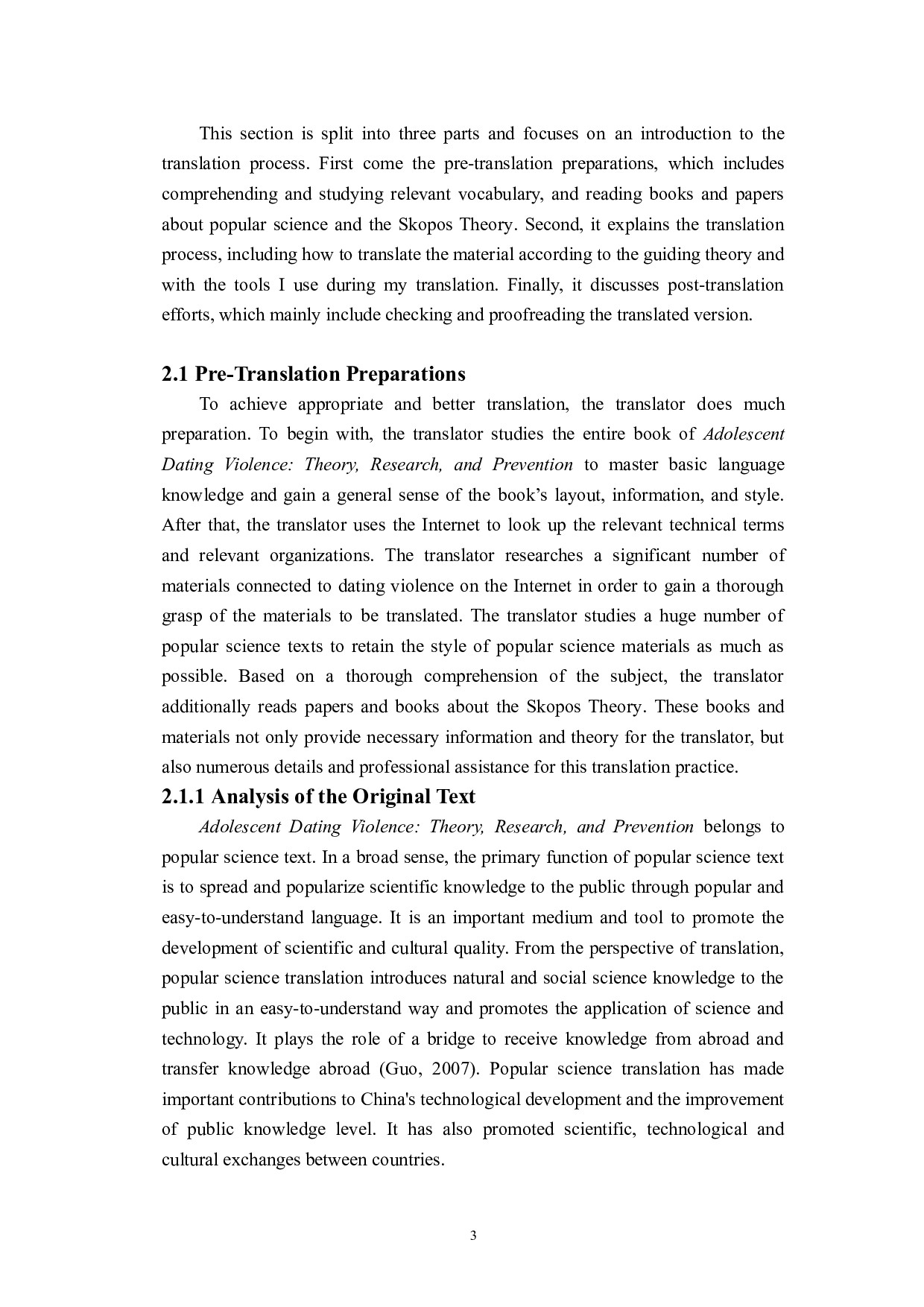 目的论视角下《青少年约会暴力：理论、研究、预防》节选的翻译实践报告-25675字.doc 第6页