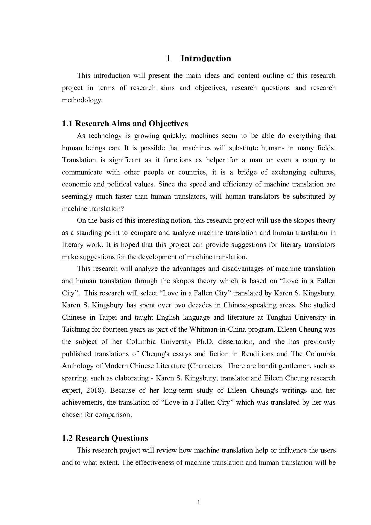 目的论视角下机器翻译与人工翻译的比较研究&mdash;&mdash;以《倾城之恋》为例-21731字.doc 第4页