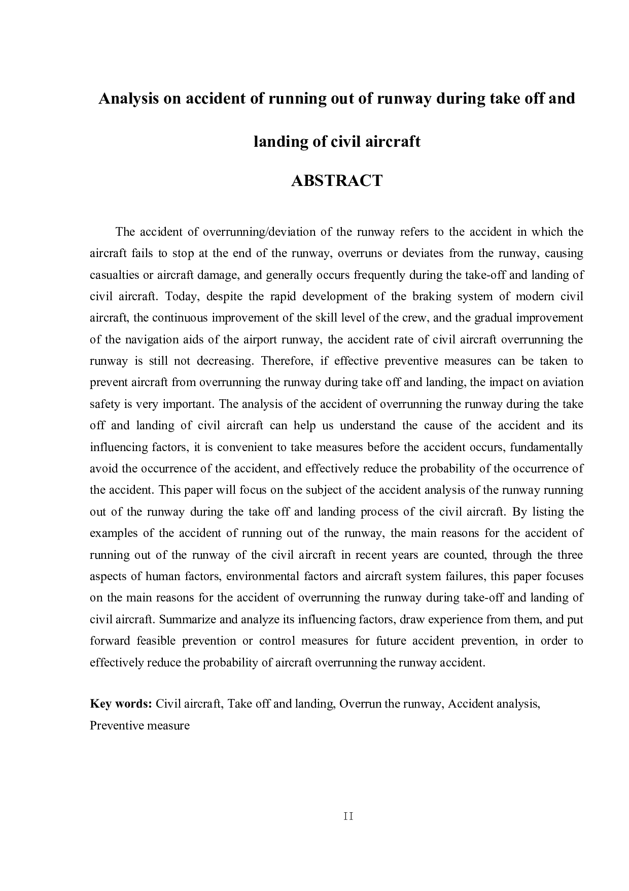 民用飞机起飞着陆过程中冲出跑道事故分析-14280字.doc 第2页