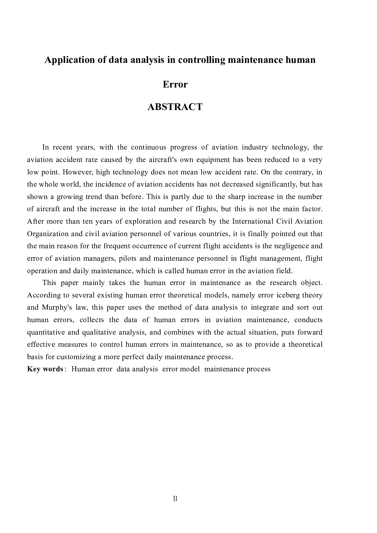 数据分析在控制维修人为差错中的应用-9282字.docx 第1页