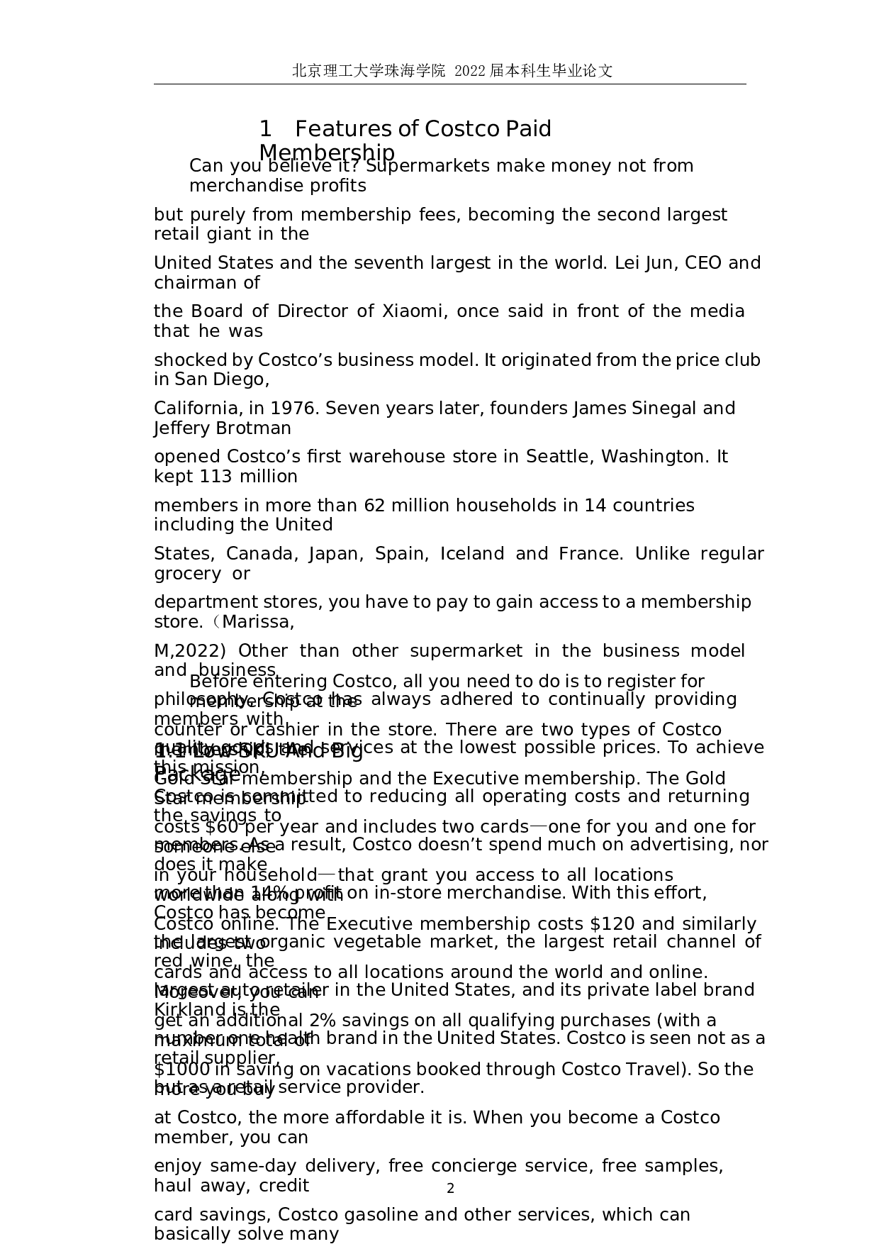 付费会员制零售企业驱动消费者服务体系的创新&mdash;&mdash;以 Costco为例-8497字.docx 第5页