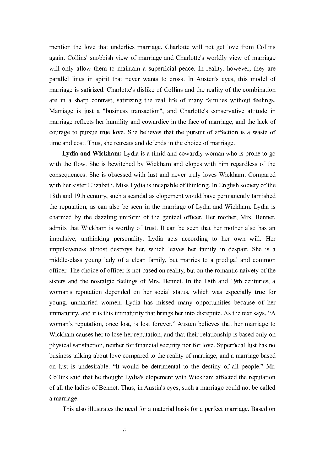 简&middot;奥斯丁的婚姻观&mdash;&mdash;以《傲慢与偏见》和《理智与情感》为例-7334字.docx 第10页