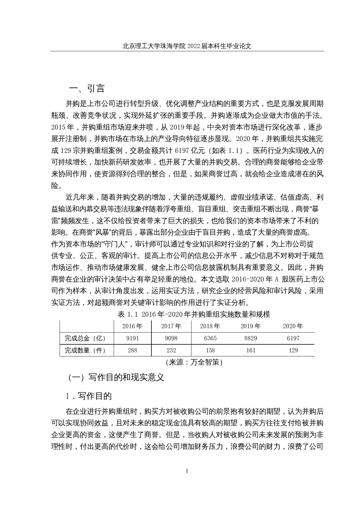 基于审计视角下超额商誉的实证研究&mdash;&mdash;以医药上市公司为例-12935字.docx 第4页