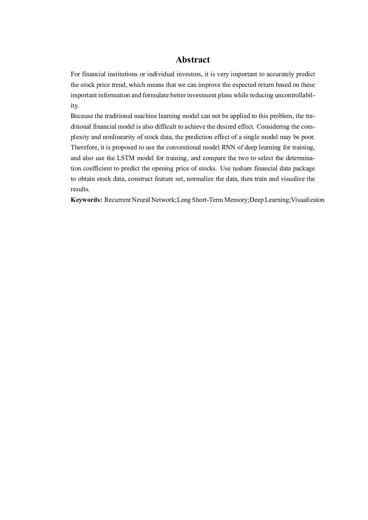 基于深度学习的股票走势预测-6305字.pdf 第2页
