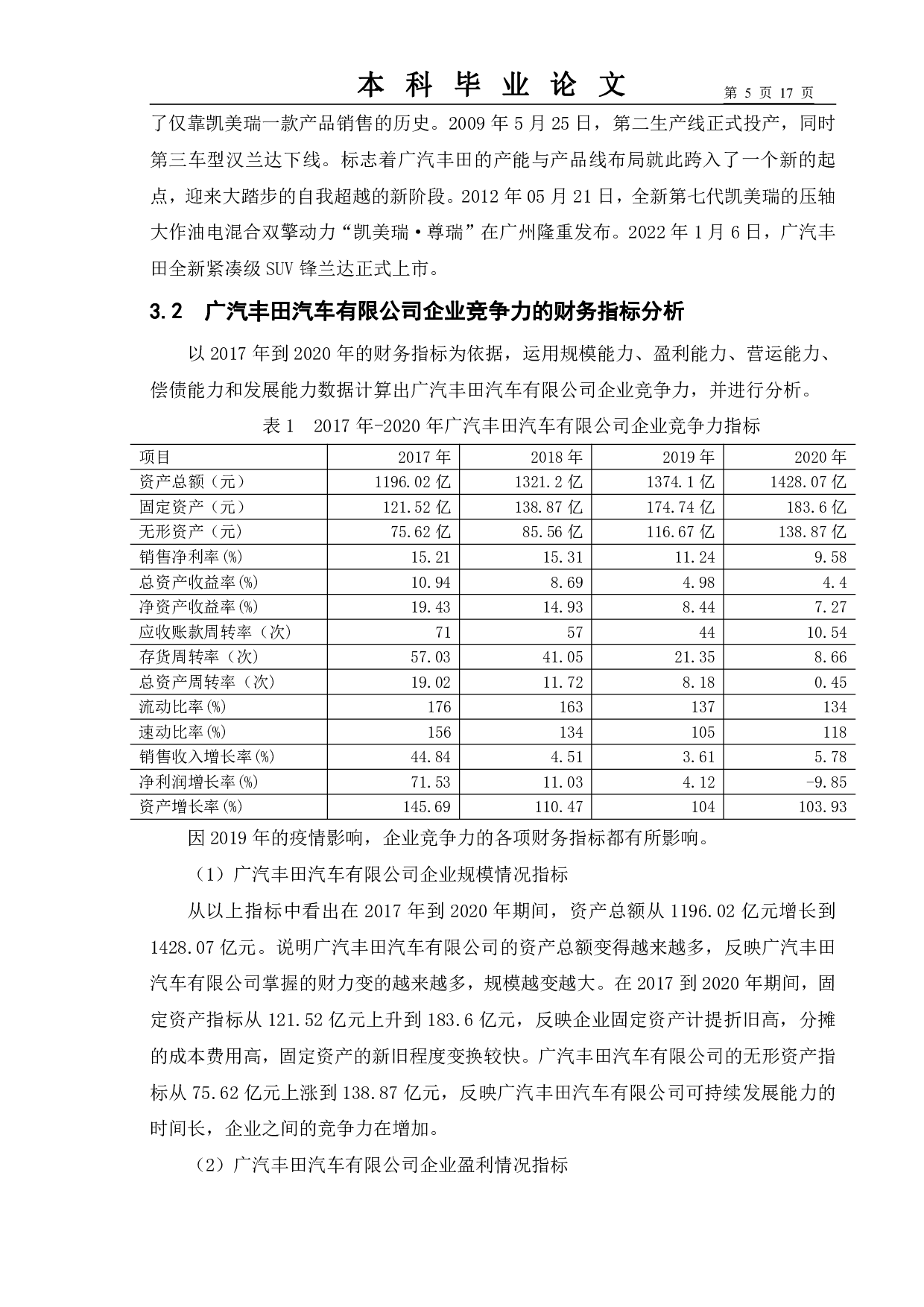 基于财务视角下汽车企业竞争力研究&mdash;&mdash;以广汽丰田为例-10191字.pdf 第8页