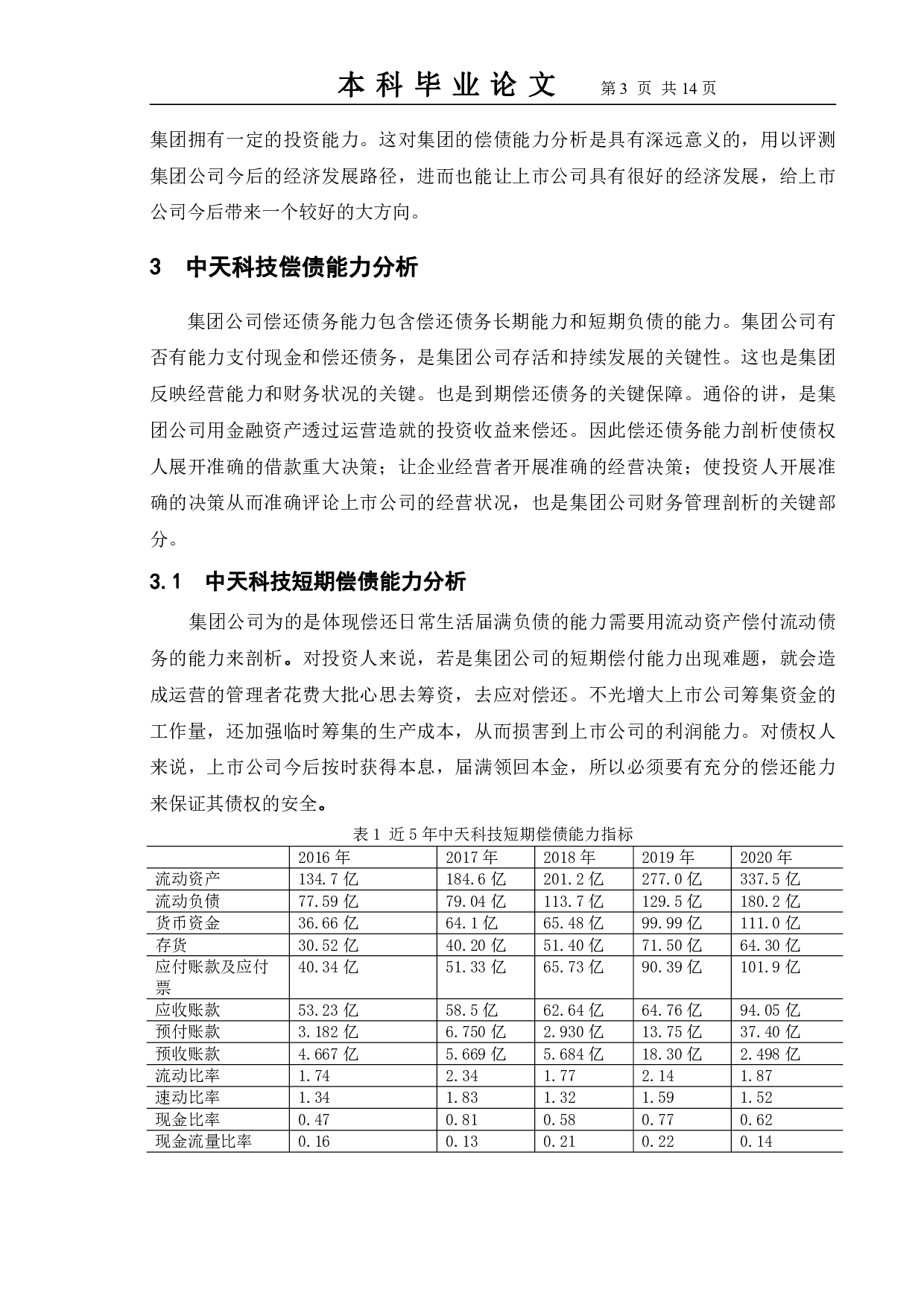 关于企业偿债能力分析的探讨--以中天科技集团为例-10014字.pdf 第6页