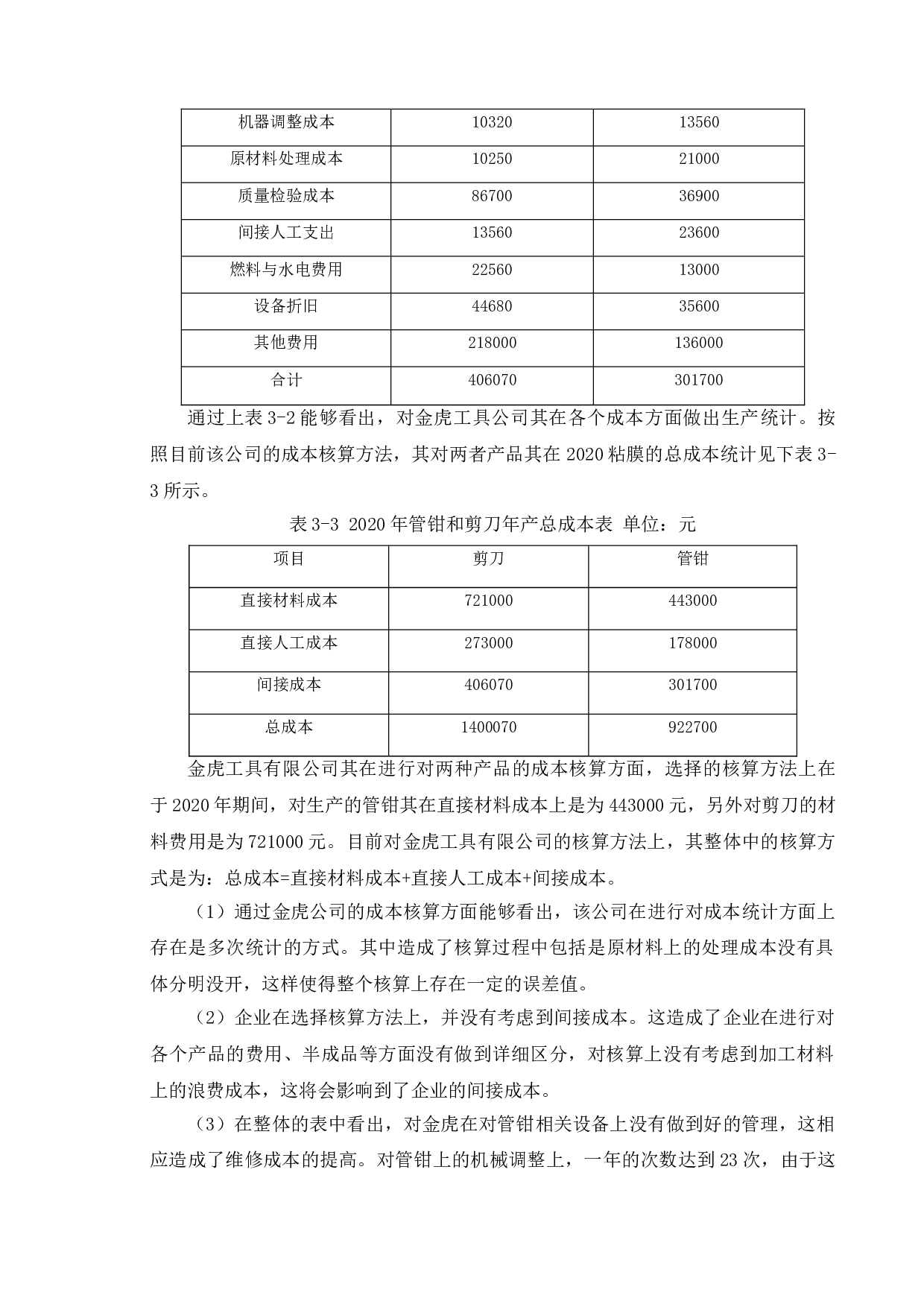 企业成本核算中存在的问题及应对策略&mdash;&mdash;以徐州金虎工具有限公司为例-8223字.doc 第9页
