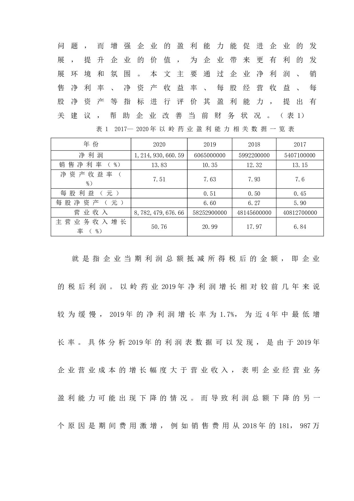 以岭药业盈利能力研究-10028字.doc 第9页