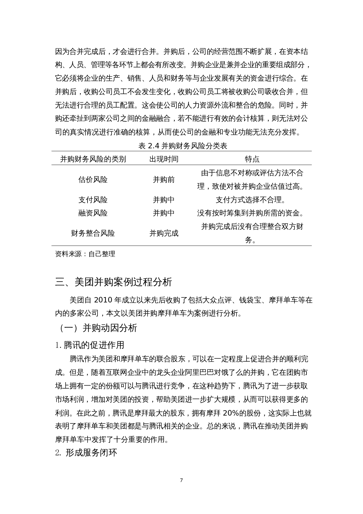 企业并购的财务风险研究&mdash;&mdash;以美团为例-12345字.docx 第9页