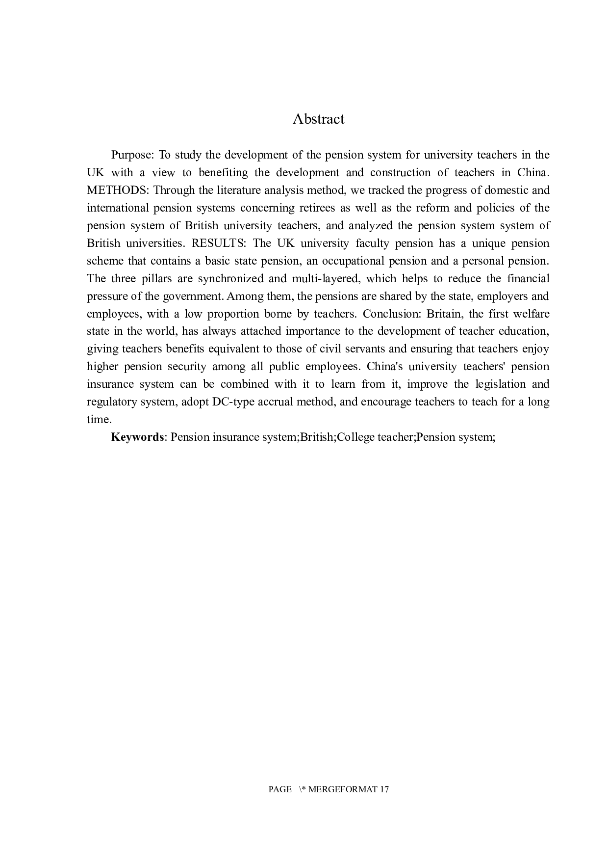 英国高校教师养老保险制度研究-14530字.docx 第2页